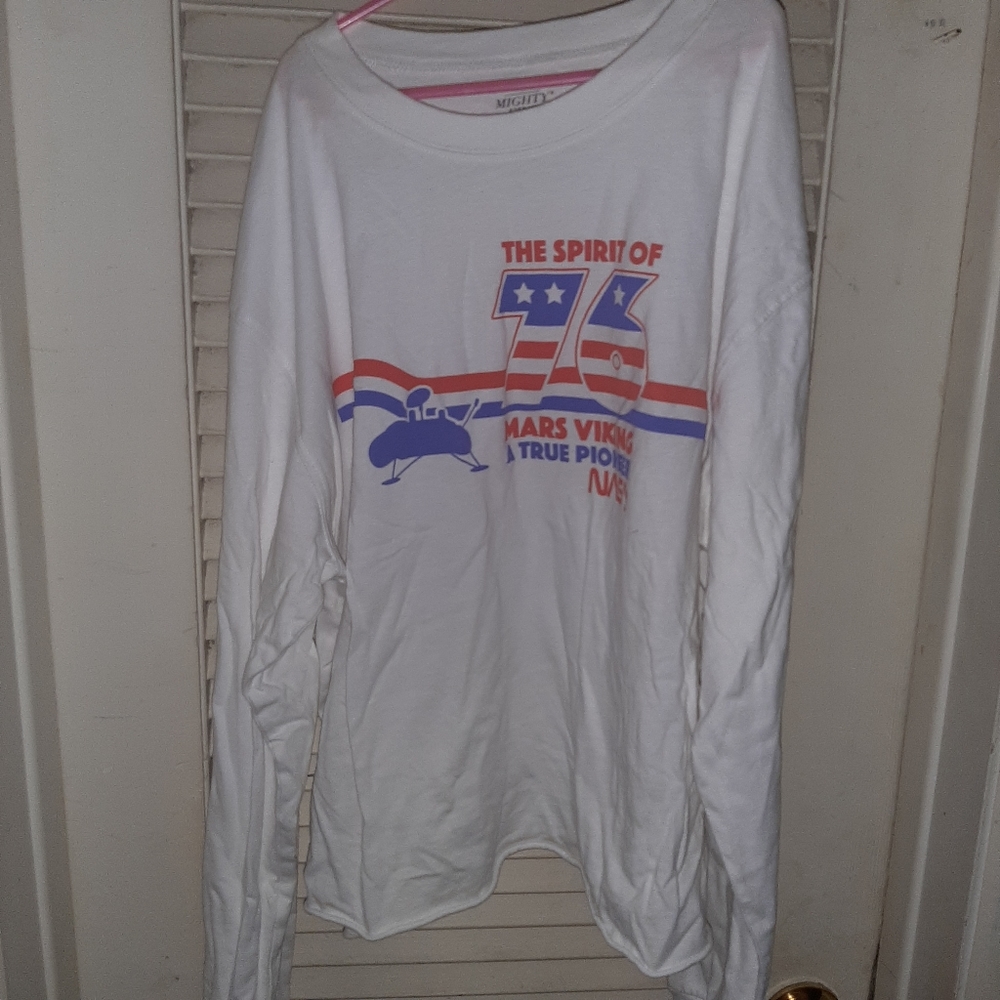 Mighty Fine NASA Long Sleeved Crop Top